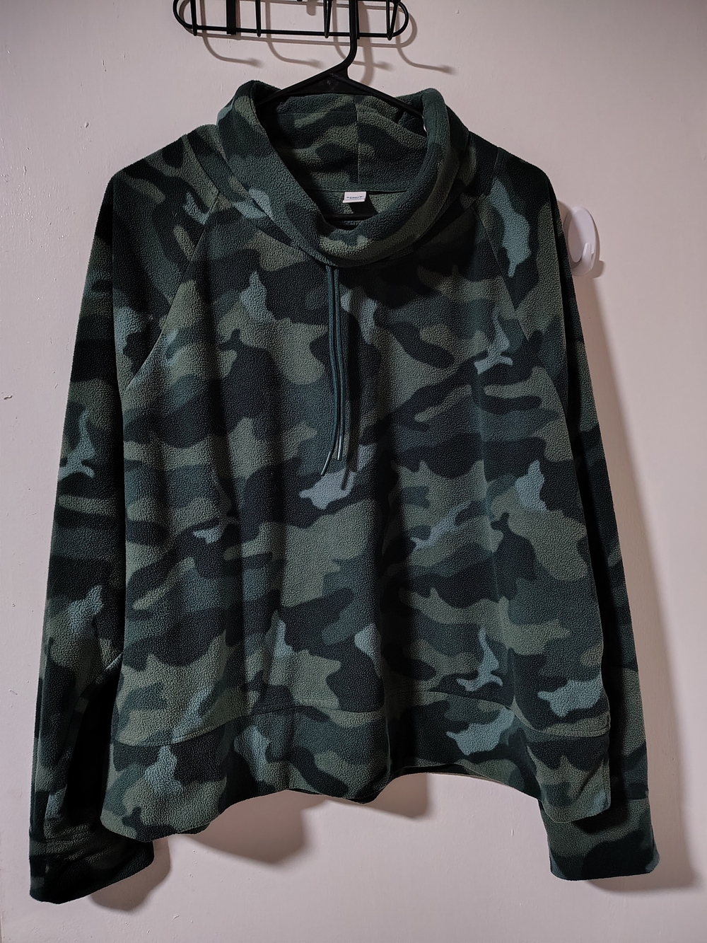 Old Navy Green Camo Cowl Neck Pullover
